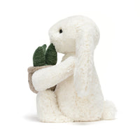 Cream Bunny With Plant Jellycat 3