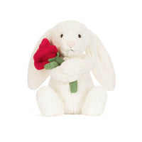 Cream Bunny With Rose Jellycat 2