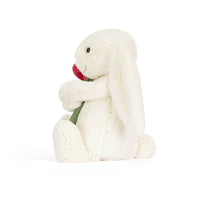 Cream Bunny With Rose Jellycat 3